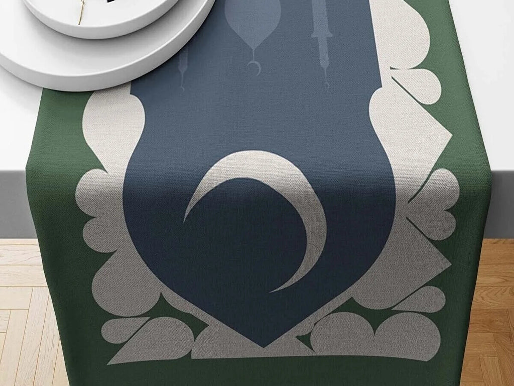 Ramadan & Eid Table Runner, Iftar Table Decor Gift - Design 002