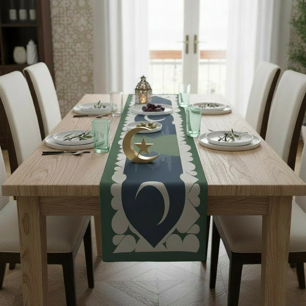 6-Piece Table Runner & Pillow Cover Bundle - Design 002