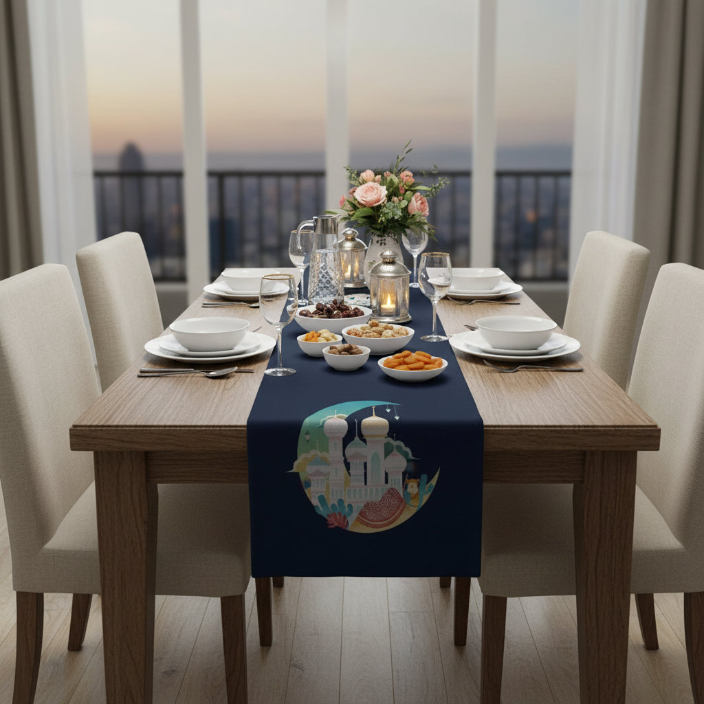 6-Piece Table Runner & Pillow Cover Bundle - Design 003