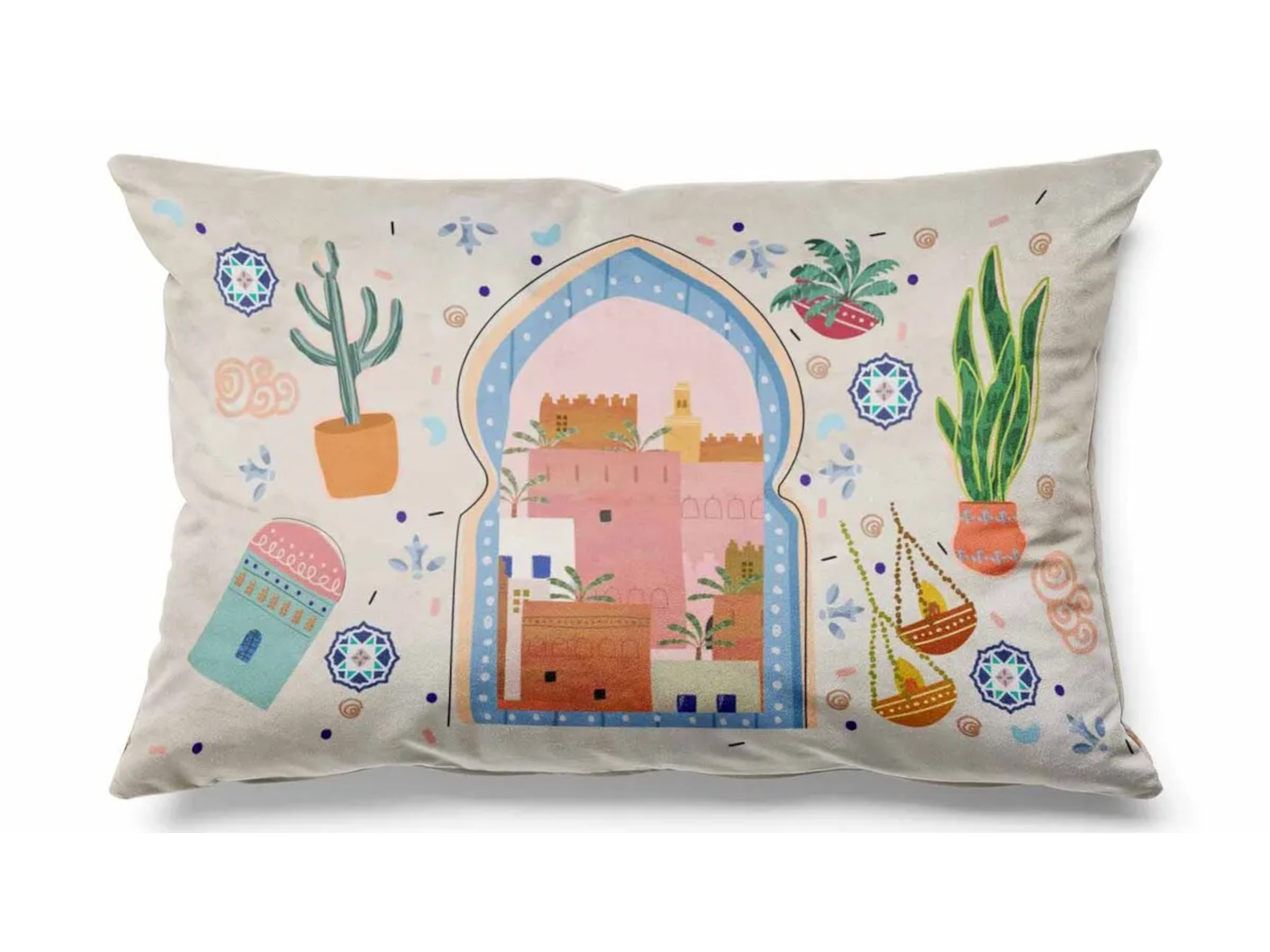 Lumbar Pillow Cover, Double-Sided Print - Design 004