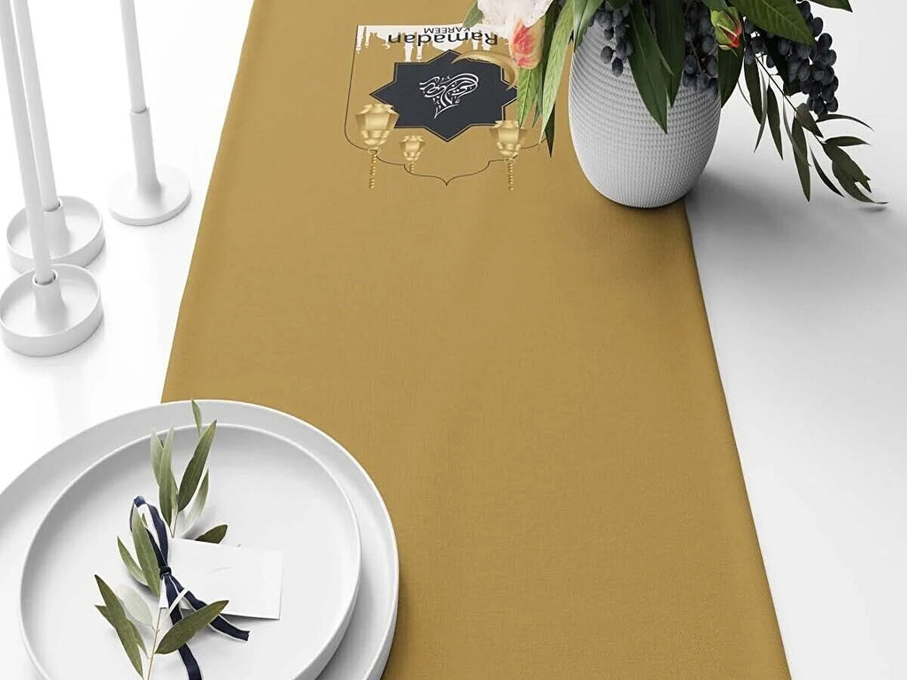 Ramadan & Eid Table Runner, Iftar Table Decor Gift - Design 005