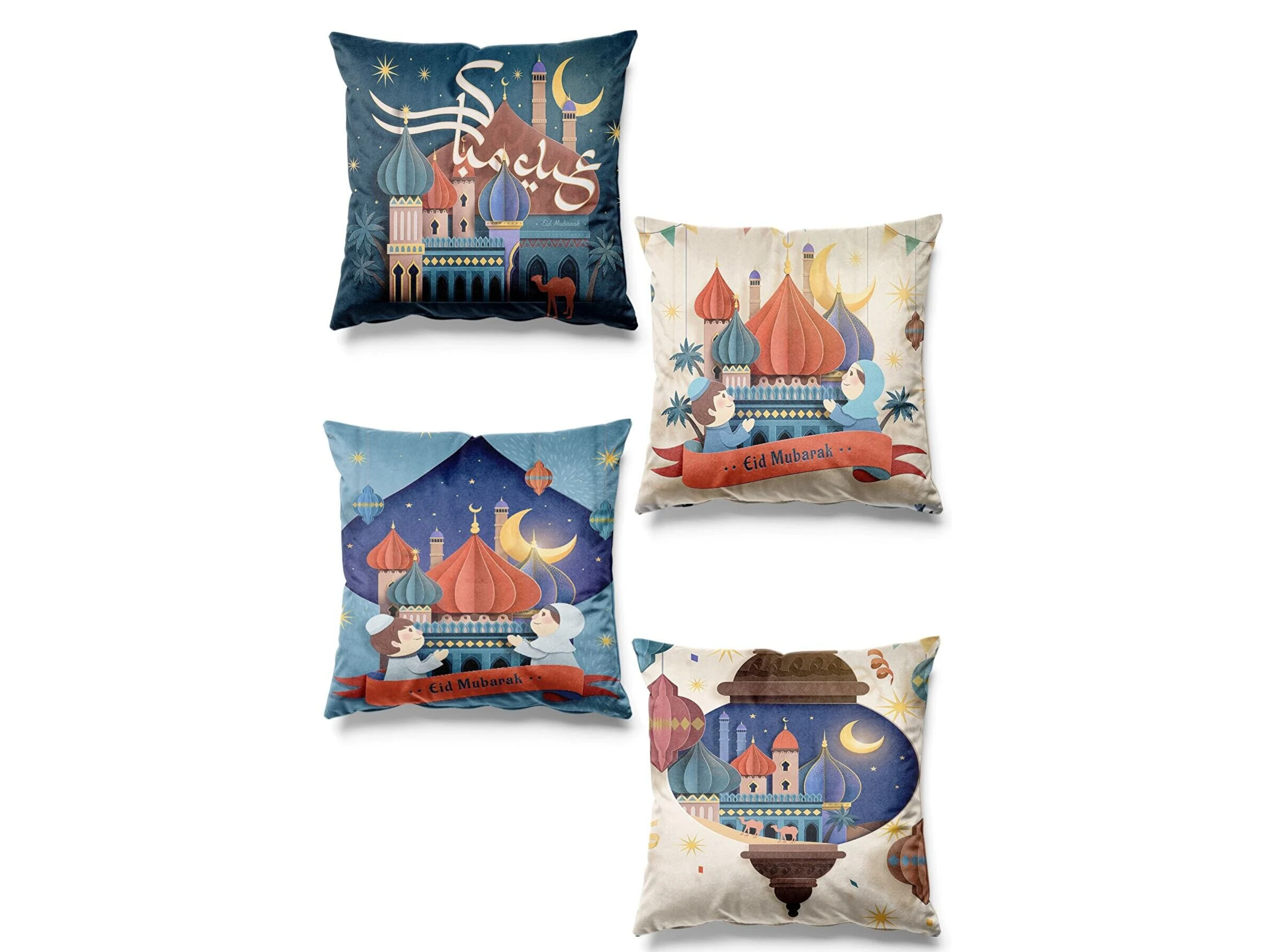 4-Piece Pillow Cover Set – Design 006