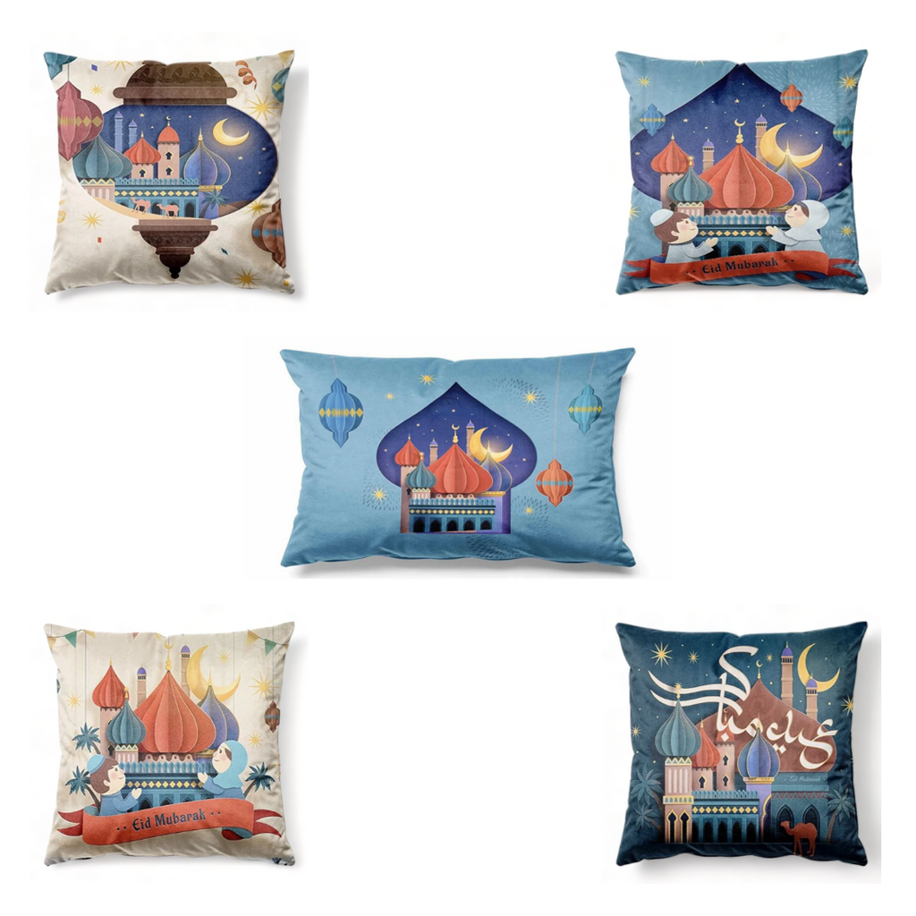 5-Piece Pillow Cover Bundle– Design 006