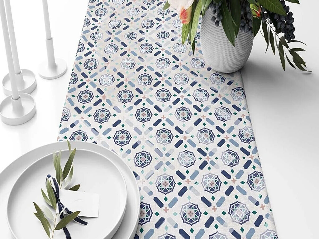 Ramadan & Eid Table Runner, Iftar Table Decor Gift - Design 007