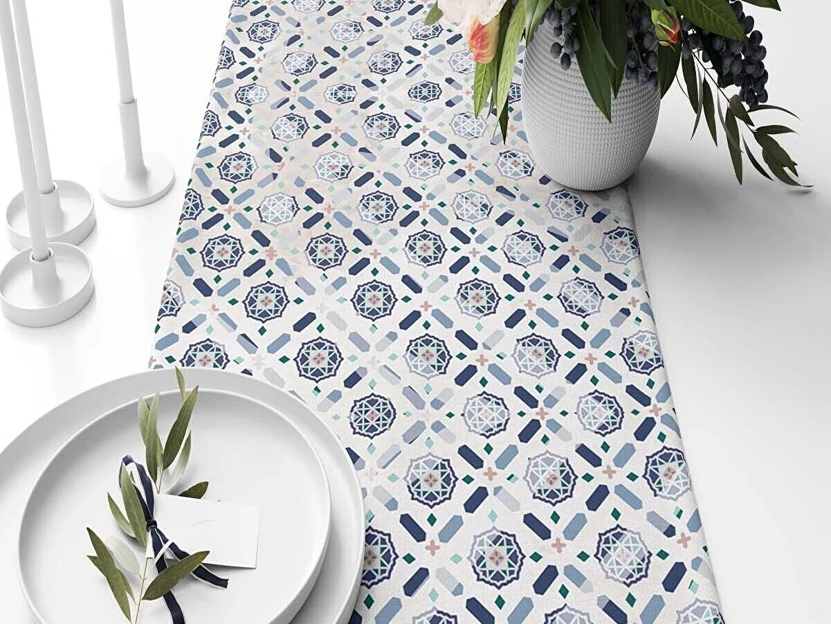 Ramadan & Eid Table Runner, Iftar Table Decor Gift - Design 007