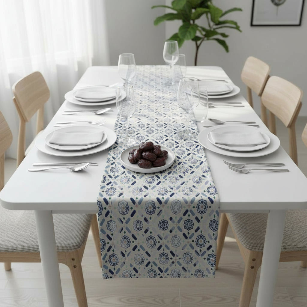 6-Piece Table Runner & Pillow Cover Bundle - Design 007