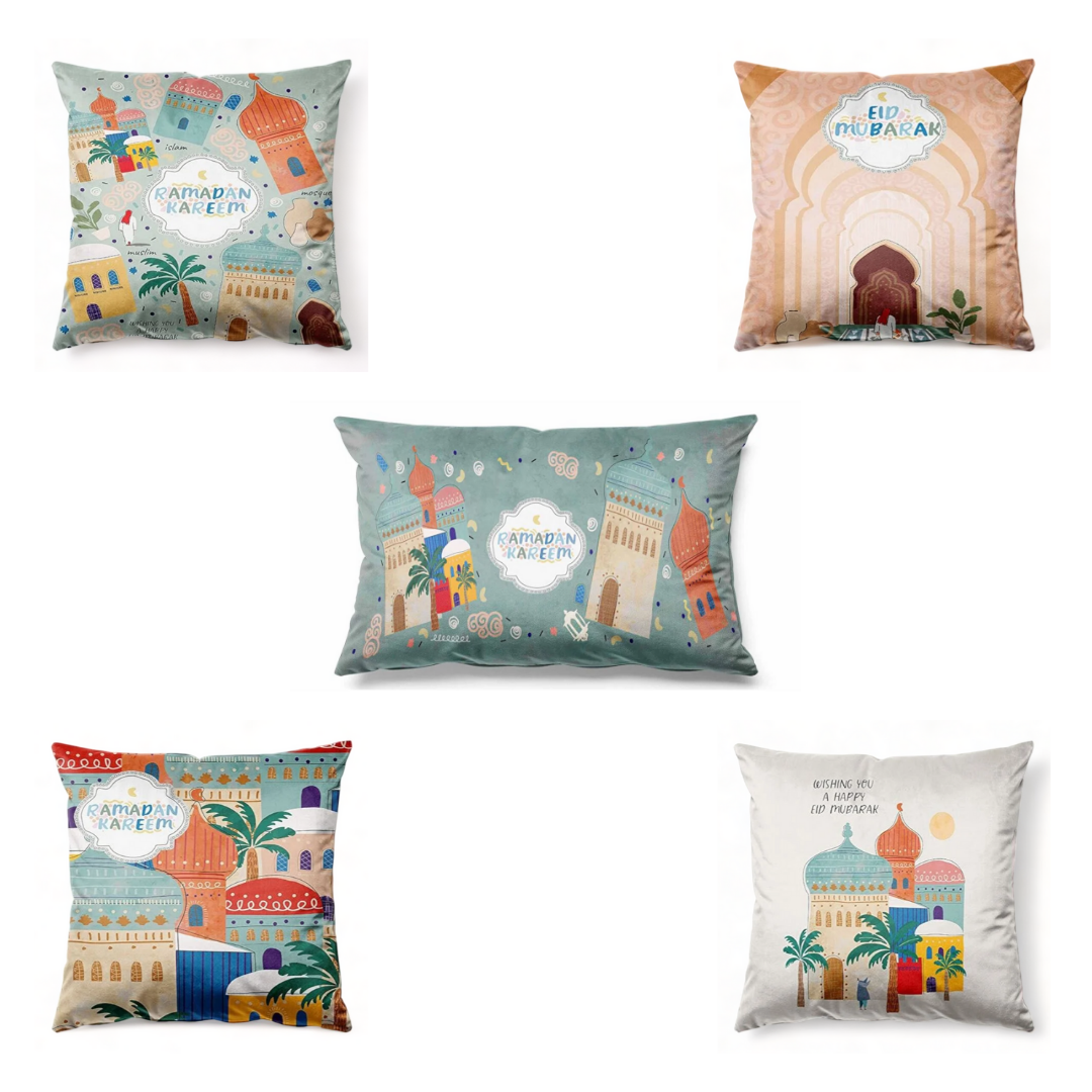5-Piece Pillow Cover Bundle– Design 008