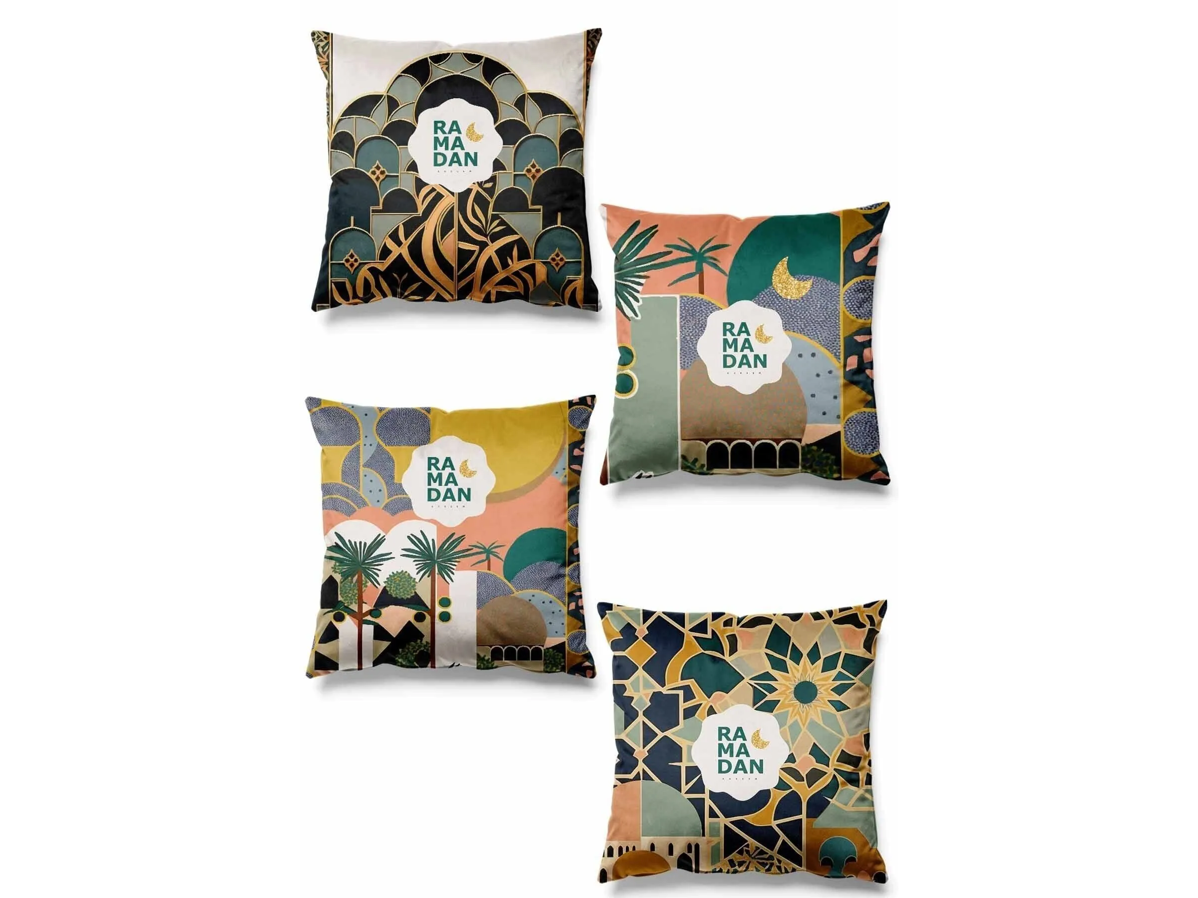 4-Piece Pillow Cover Set – Design 010