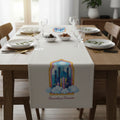 Ramadan & Eid Table Runner, Iftar Table Decor Gift - Design 011