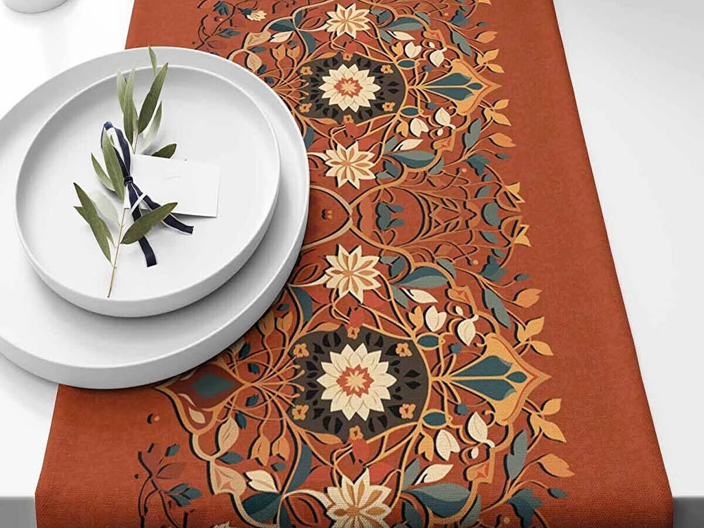 Ramadan & Eid Table Runner, Iftar Table Decor Gift - Design 013