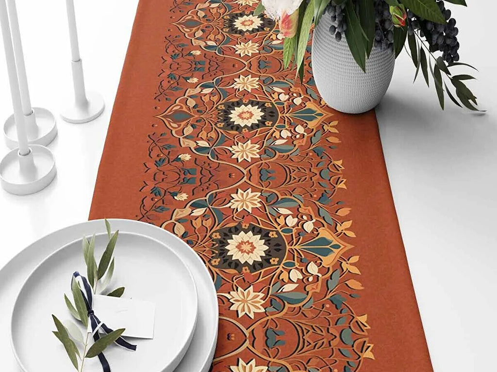 Ramadan & Eid Table Runner, Iftar Table Decor Gift - Design 013
