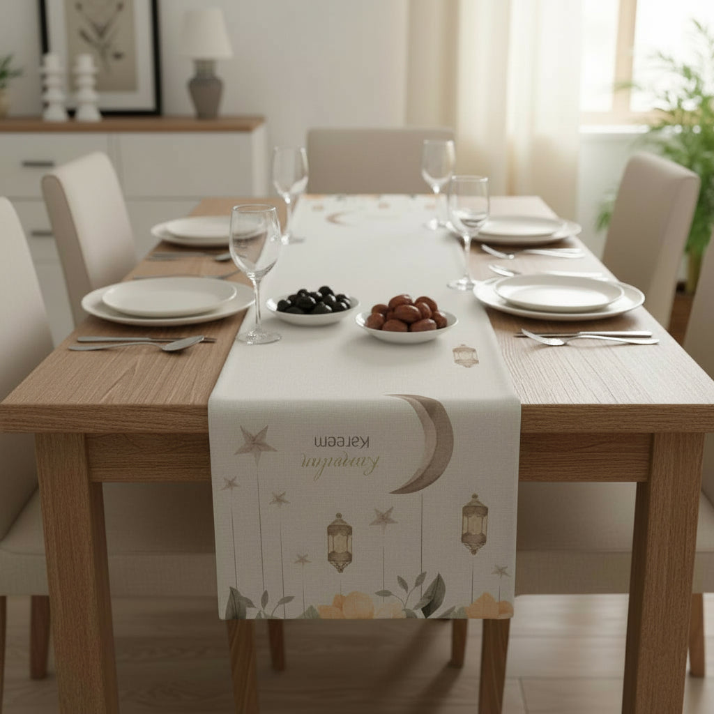 6-Piece Table Runner & Pillow Cover Bundle - Design 017